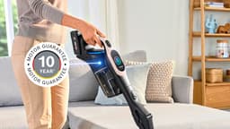 Bosch Unlimited 10 - Steelstofzuiger - Zuigmond met LED verlichting - 90° buigbare buis - draadloos en zonder zak - HEPA filter - BBS1041RBA — thumbnail 2