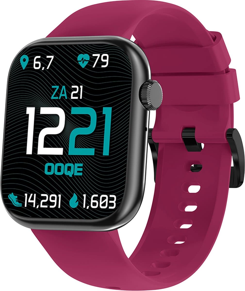 OOQE WATCH PRO 7 - Smartwatch Heren en Dames | Magenta — afbeelding 1