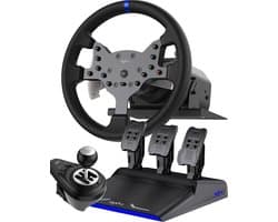 PXN - V99 - High end Race Stuur - Met Pedalen en Shifter - Force Feedback - Game Stuur - Geschikt voor PS4 - Xbox One - PC - Xbox Series X|S - PS3 - Nintendo Switch - Met App