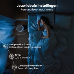Auronic Luchtreiniger Fresh Pro met HEPA 13 Filter, Ionisator en Koolstoffilter - Ruimtes tot 65m² - CADR-waarde van 300m³/u - Air Purifier - Wit — thumbnail 7