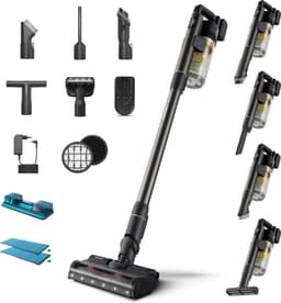 Philips Steelstofzuiger met Dweilfunctie XC7057/01 - Zuigmond met LED verlichting - Draadloos - Zonder Zak - Handstofzuigerfunctie - Alle Vloertypen - Lichtgewicht — thumbnail 18