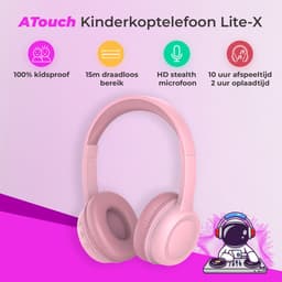 ATouch Combipakket - Kindertablet Tab 10 Plus + Kinderkoptelefoon - 64GB+64SD - Vanaf 3 jaar - Roze — thumbnail 12