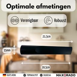 Maxorado universeel spleetmondstuk voor uw stofzuiger 32- 35 mm - geschikt voor Kärcher, Bosch, Siemens, Miele, Philips, Emerio en meer. opzetstuk - borstel — thumbnail 6
