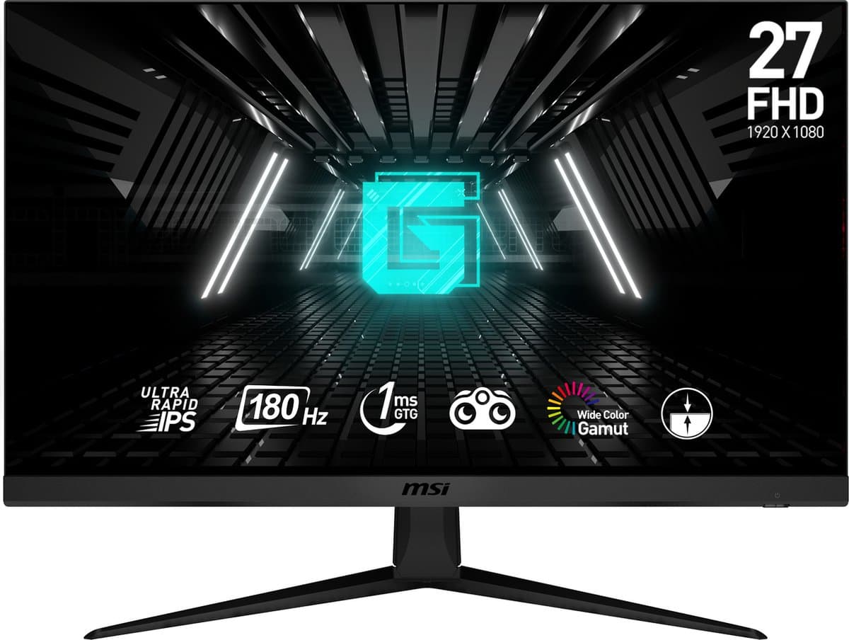 MSI G2712F - Full HD Gaming Monitor - Ultra Rapid IPS - 180Hz - 27 Inch — afbeelding 1