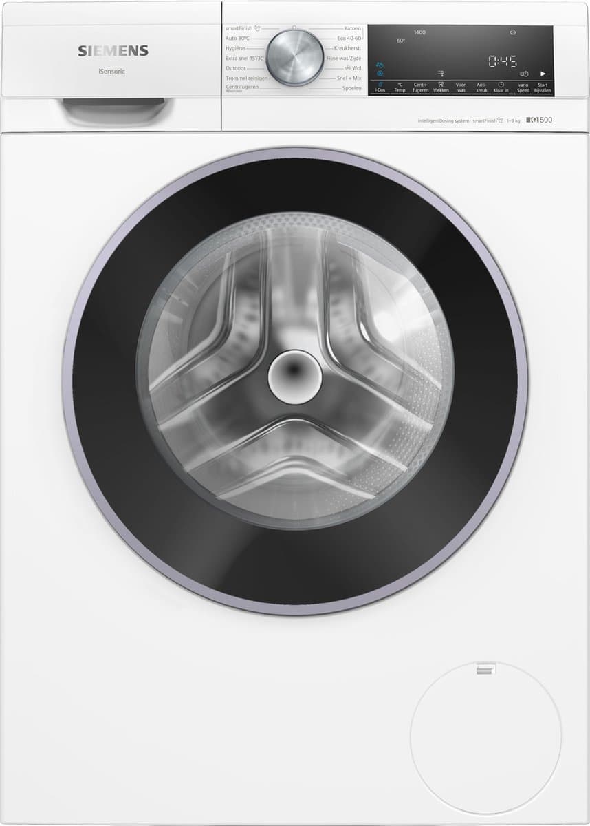 Siemens WG44G2FLNL - iQ500 - Wasmachine - 9 kg - 1400 rpm - Energielabel A - Automatisch doseren - smartFinish: vermindert kreukels tot 50% - speedPack L: verkort wasprogramma's met varioSpeed — afbeelding 1