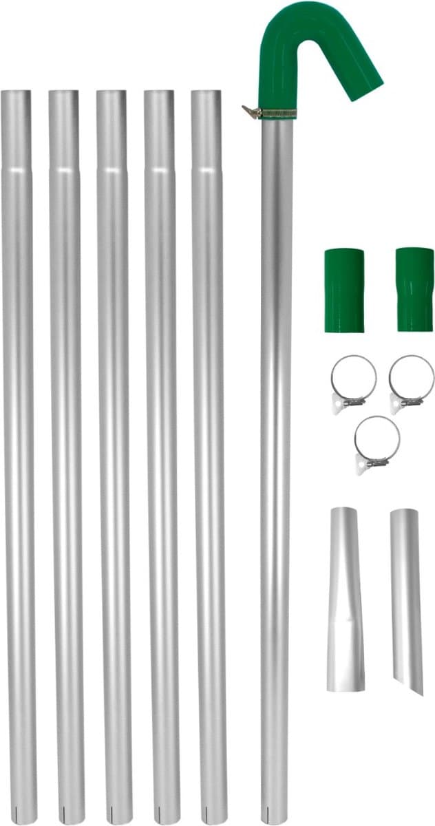 MaxBlast 7,2m Dakgootstangset voor Stofzuigen - Dakgoot Stofzuiger - 24ft Bereik - 51mm Stang Diameter - 700g Per Buis — afbeelding 1