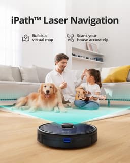 Eufy Clean RoboVac L35 Hybrid - Robotstofzuiger en dweil - 3.200 Pa - lasernavigatie - Multi Floor Mapping — thumbnail 5