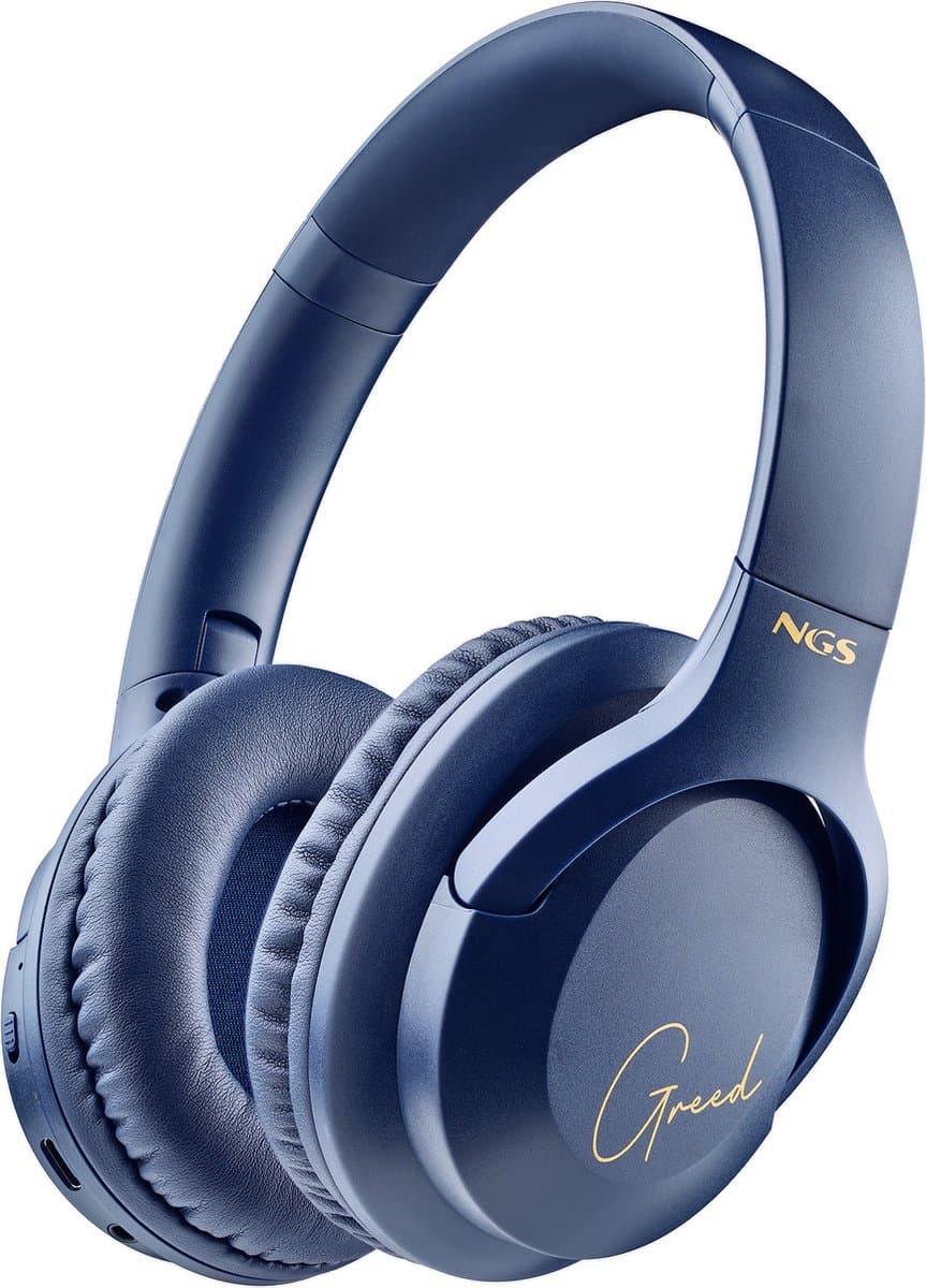 NGS ARTICA GREED Hoofdtelefoons Bedraad en draadloos Hoofdband Oproepen/muziek USB Type-C Bluetooth Blauw — afbeelding 1