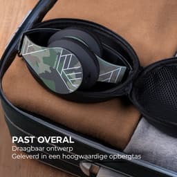 PowerLocus P2 - Draadloze Over-Ear Koptelefoon Inklapbaar - Bluetooth Hoofdtelefoon - Met microfoon – Headphone - Micro SD mode – Incl. Carry Case – Camouflage — thumbnail 10