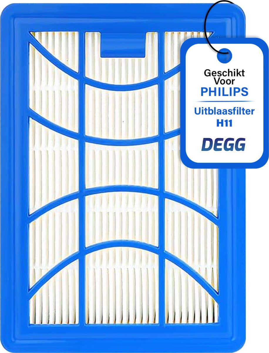 DEGG® - Hepa Filter H11 - Geschikt voor Philips Power pro expert series - Stofzuiger-filter - Uitblaas-filter - Alternatief voor het FC6042/01 en FC8003/01 Filter - Premium Kwaliteit — afbeelding 1