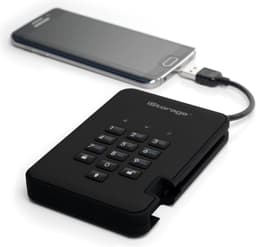 iStorage diskAshur2 SSD - externe harde schijf - 8 TB - SSD - Cijfercode - Zwart — thumbnail 4