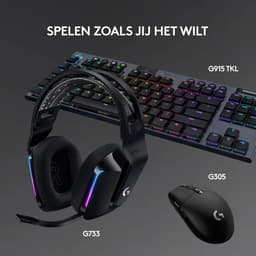 Logitech G733 LIGHTSPEED - Draadloze Gaming Headset - PS5/PS4 & PC - Zwart — thumbnail 17