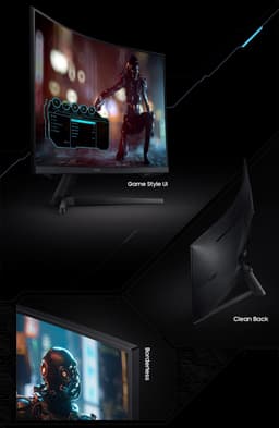 Samsung Odyssey G5 LC34G55TWWPXEN - QHD Ultrawide Curved Gaming Monitor - 165Hz - 34 Inch — thumbnail 3