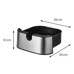 Inventum GF500HLD Airfryer XL - 5L - 8 programma's - 80-200 °C - Tot 5 personen - Zilver/Zwart — thumbnail 9