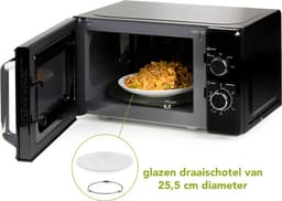 DOMO DO2520 - Solo Magnetron - Microgolfoven Solo - Zwart - 20L - 800W — thumbnail 2