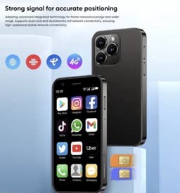 mini smartphone- mobiele telefoon- superkleine -klein -4G -Snelste -mini- gsm -android 10 — thumbnail 6