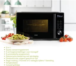 DOMO DO22501G Microgolfoven/Magnetron met grill - 25 L - 1000 W — thumbnail 4