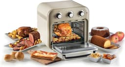 Ariete 4632/03 Vintage Airfryer & Oven - 16 liter - 1400 Watt - timer - draaispit - roterende mand - beige — thumbnail 4