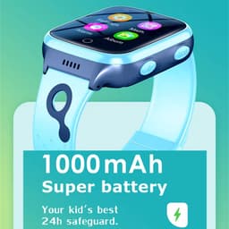 DrPhone ZONE5 – 4G Smartwatch Met Mobiele App Voor Kinderen – GPS Locatie Traceren – Mobiele App – Waterdicht – Hartslagtracking – Slaapmonitoring – Belfunctie - Zwart — thumbnail 12