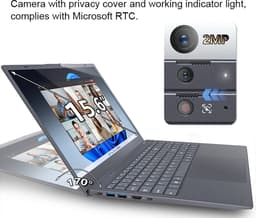 Omiximo Laptop 15.6 inch Full HD - Intel N95 -12 GB - 1000 GB - Windows 11 Pro — thumbnail 3