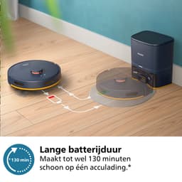 Philips HomeRun 2000 Series XU2100/10 - Robotstofzuiger met dweilfunctie - Automatisch Leegstation - Marineblauw — thumbnail 3