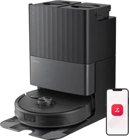 Roborock Qrevo Master zwart robotstofzuiger en dweil, 10.000 Pa, automatisch legen, wassen, drogen, basisreiniging en automatisch bijvullen, 3D-mapping — thumbnail 1