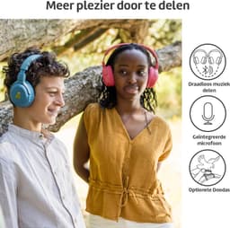 POGS - The Turtle - Draadloze over-ear koptelefoon met Noise Cancelling - Bluetooth - Veilige volumebegrenzing - Duurzaam - Gratis app voor extra functies - rRoze — thumbnail 8
