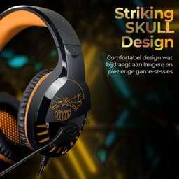 Spirit of Gamer Headset – Kinder Koptelefoon - Koptelefoon - Microfoon – Geschikt Voor Headset Nintendo Switch/PS5/PS4/Xbox Series X/S/Xbox One/Pc – Ruisonderdrukkende Microfoon – Verstelbare hoofdband – Helder geluid – Zwart/Oranje — thumbnail 13