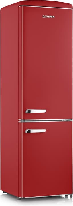 Severin RKG 8917 Retro Koel-Vriescombinatie – 244 Liter – LED – Retro Design - Rood — thumbnail 1