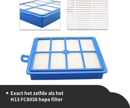 Replacements® H13 HEPA filters geschikt voor Philips -AEG - Electrolux - 4 stuks — thumbnail 4