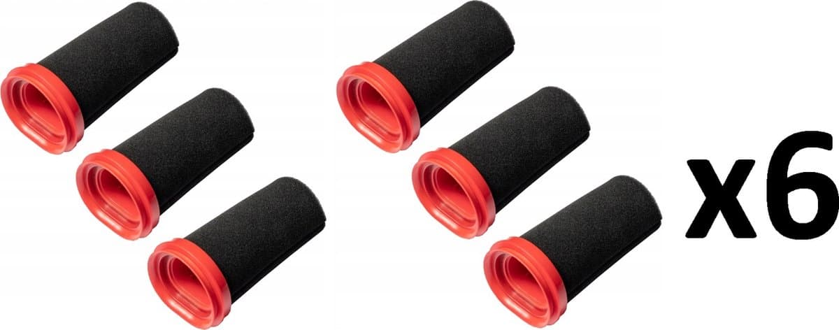 6 x Filters vervanging geschikt voor Bosch stofzuiger FLEXXO SERIE 4 — afbeelding 1