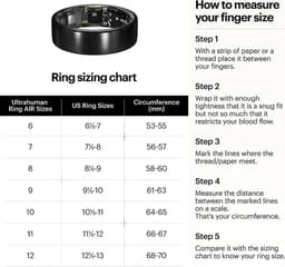 ULTRAHUMAN Ring AIR – Smart Ring | Geen maandabonnement | Bepaal eerst de juiste maat met de Sizing Kit | Slaaptracker - Hartslagmeter - Fitnesstracker – Matt Grey – Size 10 — thumbnail 12
