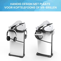 YONO Standaard Horizontaal en Verticaal geschikt voor Playstation 5 SLIM - PS5 Stand 2in1 - Accessoires - Houder - Zwart — thumbnail 6