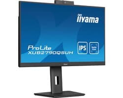 iiyama ProLite XUB2790QSUH-B1 - 27 Inch - IPS - QHD - USB-Hub - Verstelbaar - Windows Hello Cam