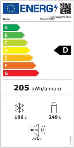 Beko B5RCNA405HXBR Koelvries combinatie — thumbnail 2