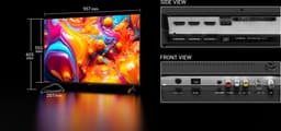 Google Smart TV | TeeView 43 inch QLED TV, 4K Ultra HD Google TV | 3xHDMI 2x USB | Ci+ | Triple Tuner DVB-T/T2/S/S2/C | Frameless Design | in Eindhoven geassembleerd | TV43QQG-EU — thumbnail 4