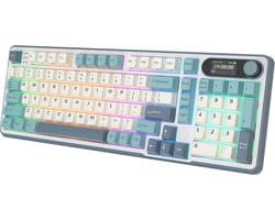 Royal Kludge RKS98 - Mechanisch Gaming Toetsenbord - Gaming Keyboard - Draadloos - RGB - Met LCD-scherm