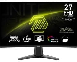 MSI MAG 27C6X - FHD Curved Gaming Monitor - 250Hz - 27 Inch