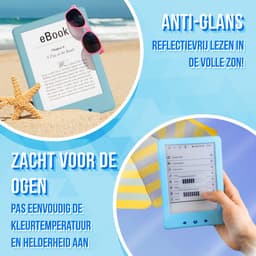 eReader 6 inch - E-Reader met Backlight - Ebook Reader - 17H Schermtijd - 4GB - Blauw - Silvergear — thumbnail 6