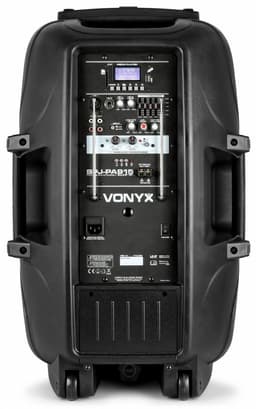 Mobiele speaker - Vonyx SPJ-PA915 Bluetooth speaker met accu en 2 draadloze microfoons — thumbnail 4