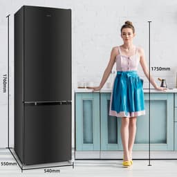 CHiQ FBM260L - Koel-vriescombinatie - 262 Liter - 39 dB - Donker RVS - Low Frost - 12 jaar garantie op compressor — thumbnail 4