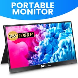 Portable Monitor - Portable Monitor Touchscreen - Full HD 1080P - 15.6'' Extra Groot Monitor - Met hoes en kickstand - Ook voor Nintendo Switch, Xbox en Playstation Monitor - Makkelijk mee te nemen — thumbnail 1