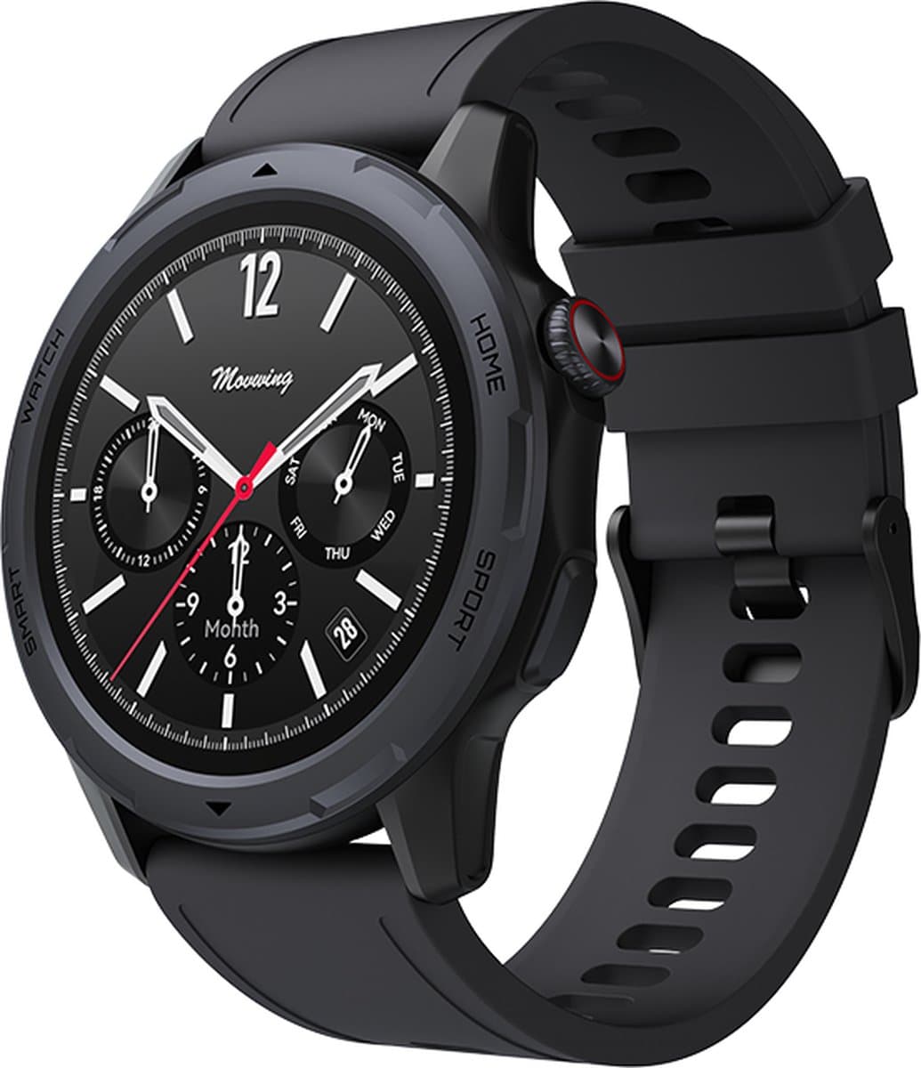 Qarano Exquisite Pro Smartwatch - Smartwatch Heren - Smartwatch Dames - Smartwatch - Heren - Dames - Volledige Bel Functie - Bericht Notificatie - Activity Tracker - Bloeddruk Meter - Stappenteller - Verbrande Calorieën - Siliconen Band - Zwart — afbeelding 1