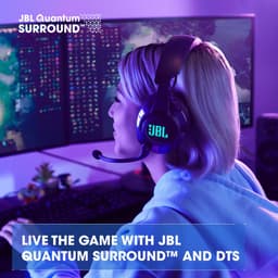 JBL Quantum 610 - Draadloze Gaming Headset - 2.4GHz USB Dongle - JBL Quantum Surround - Lage Latency - 40 uur batterij - Over-ear met Microfoon - PC & PlayStation - Zwart — thumbnail 3