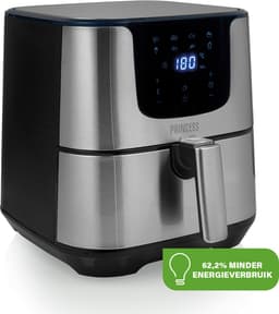 Princess Digitale Airfryer Deluxe XXL 182060 – Heteluchtfriteuse - 5.5 liter - 8 voorgeprogrammeerde programma’s - Inclusief airfryer mandje - RVS — thumbnail 10
