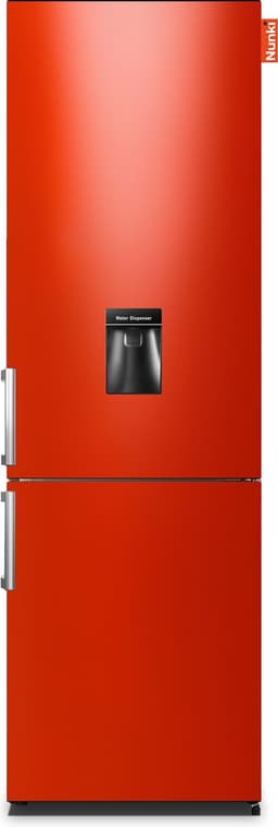 NUNKI LARGEH2O (Hot Rod Red Gloss Front) Combi Bottom Koelkast, E, 197+71l, Handle, Waterdispenser — thumbnail 1