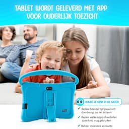 ZINLY® Kindertablet - 7 inch - Langdurig gebruik - kids tablet - Voor kinderen vanaf 3 jaar - Ouderlijk Toezicht App - Blauw — thumbnail 4