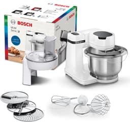 Bosch MUM Serie 2 - MUMS2EW01 - Keukenmachine - 700W - 3,8L - 3 Snijschijven - Wit — thumbnail 3