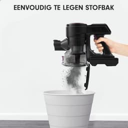 AG4200 Steelstofzuiger Draadloos - Stofzuiger Zonder Zak - Rose Gold - Geschikt voor Dierenharen- Krachtig -Kruimeldief- Draadloze Stofzuigers - Steelstofzuigers - Kruimelzuiger - Compact & Licht — thumbnail 12
