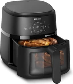 Philips 2000 Series Airfryer - NA220/00 - Kijkvenster - RapidAir - 4.2L - Tot 4 Personen - Zwart — thumbnail 3